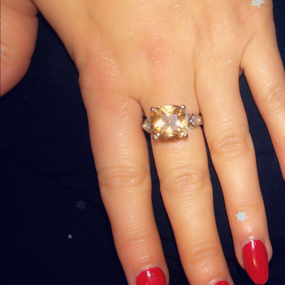 Topaz cocktail ring